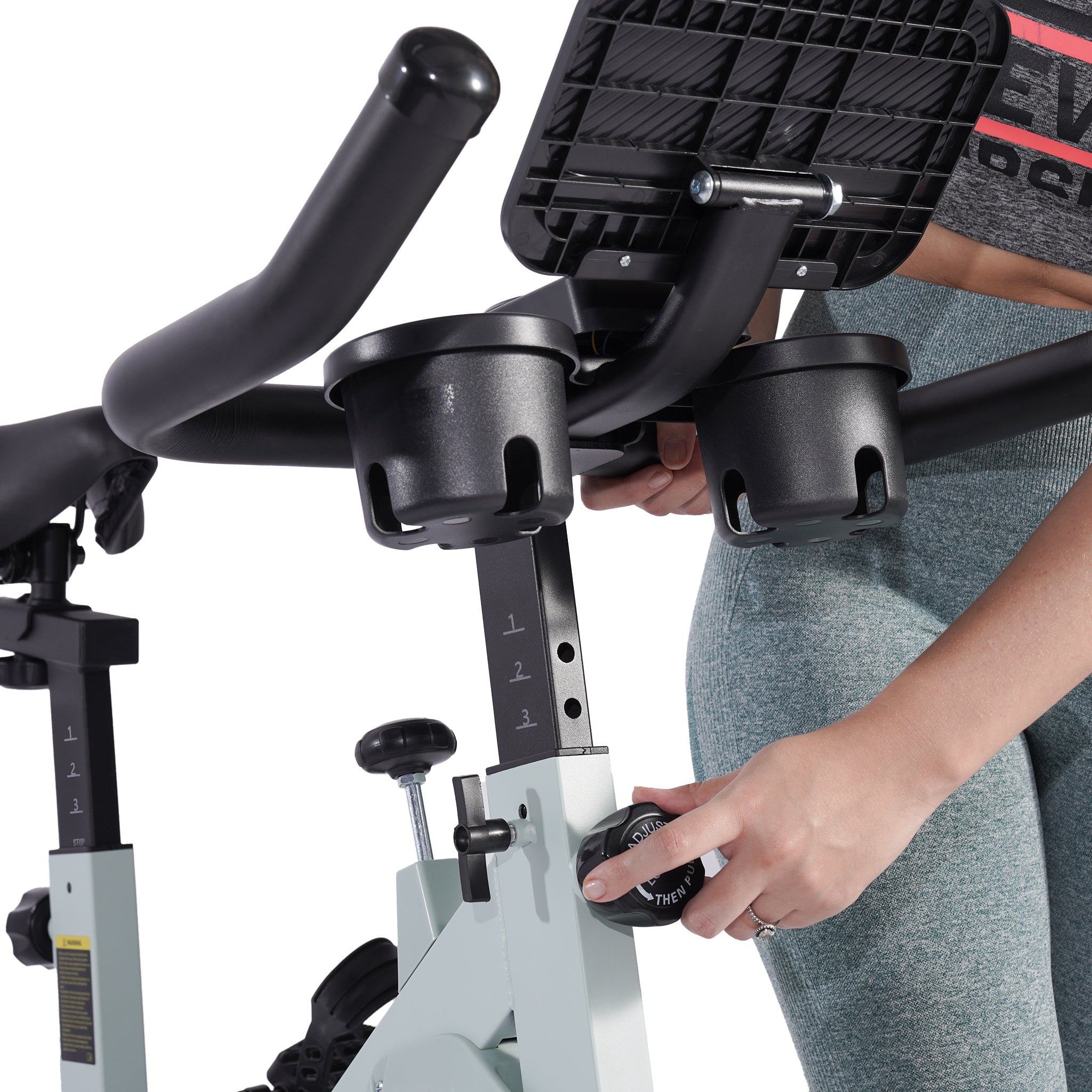 DeerRun S500 Vélo d'intérieur intelligent avec résistance magnétique réglable et ceinture silencieuse et application PitPat