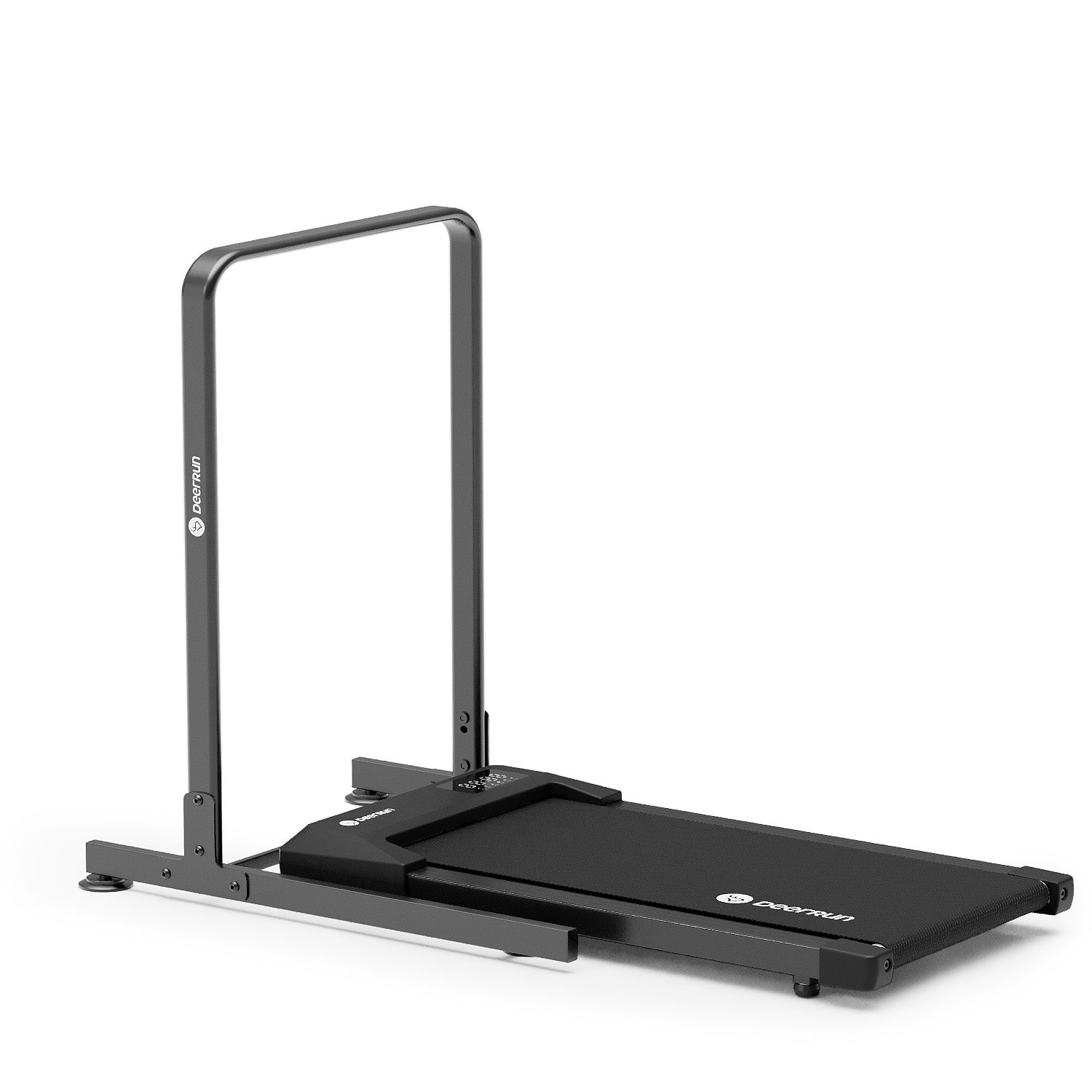 DeerRun Q1 Mini Tapis de course-Compact et sûr, approuvé pour les adolescents 74 kg, 4 km/h