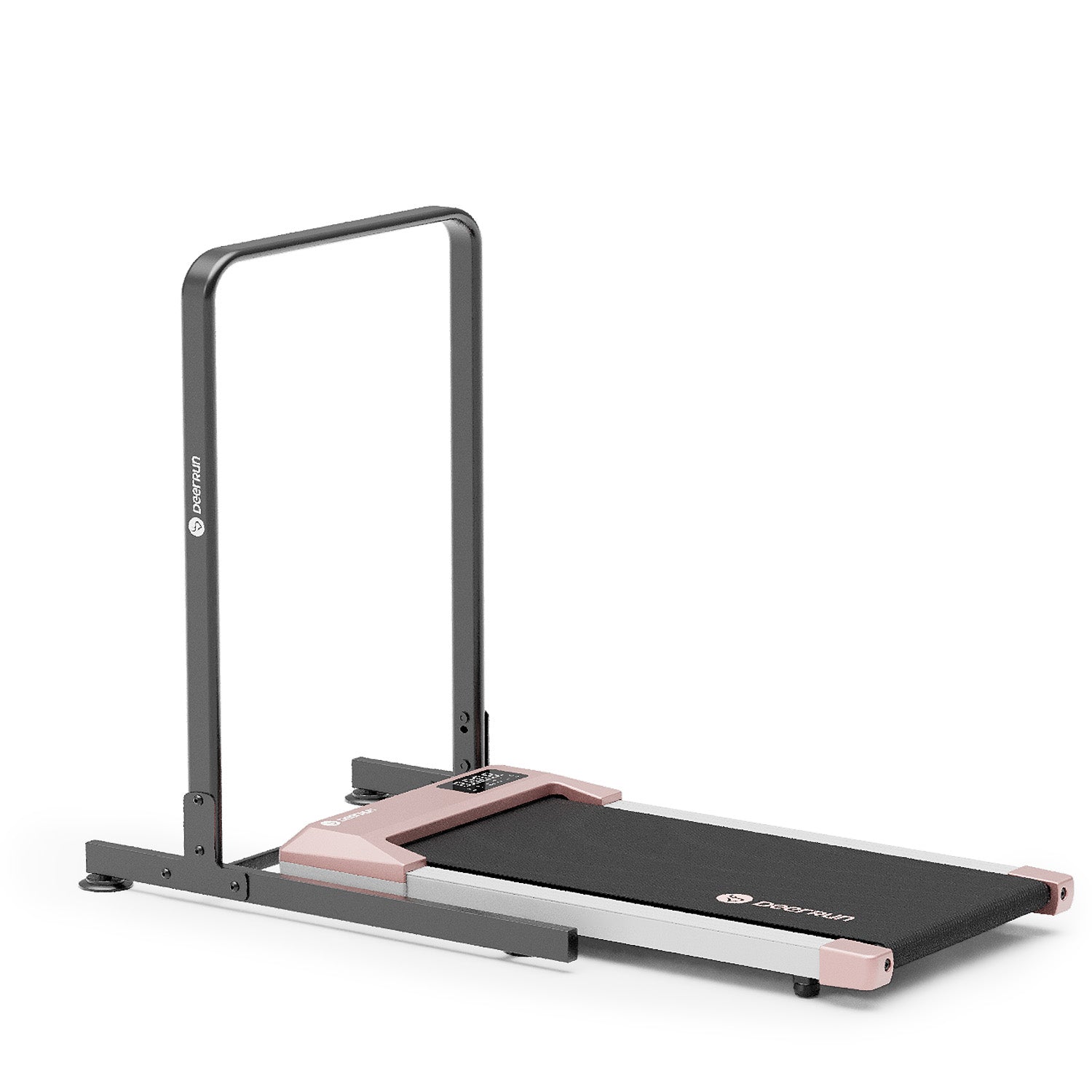 DeerRun Q1 Mini Tapis de course-Compact et sûr, approuvé pour les adolescents 74 kg, 4 km/h