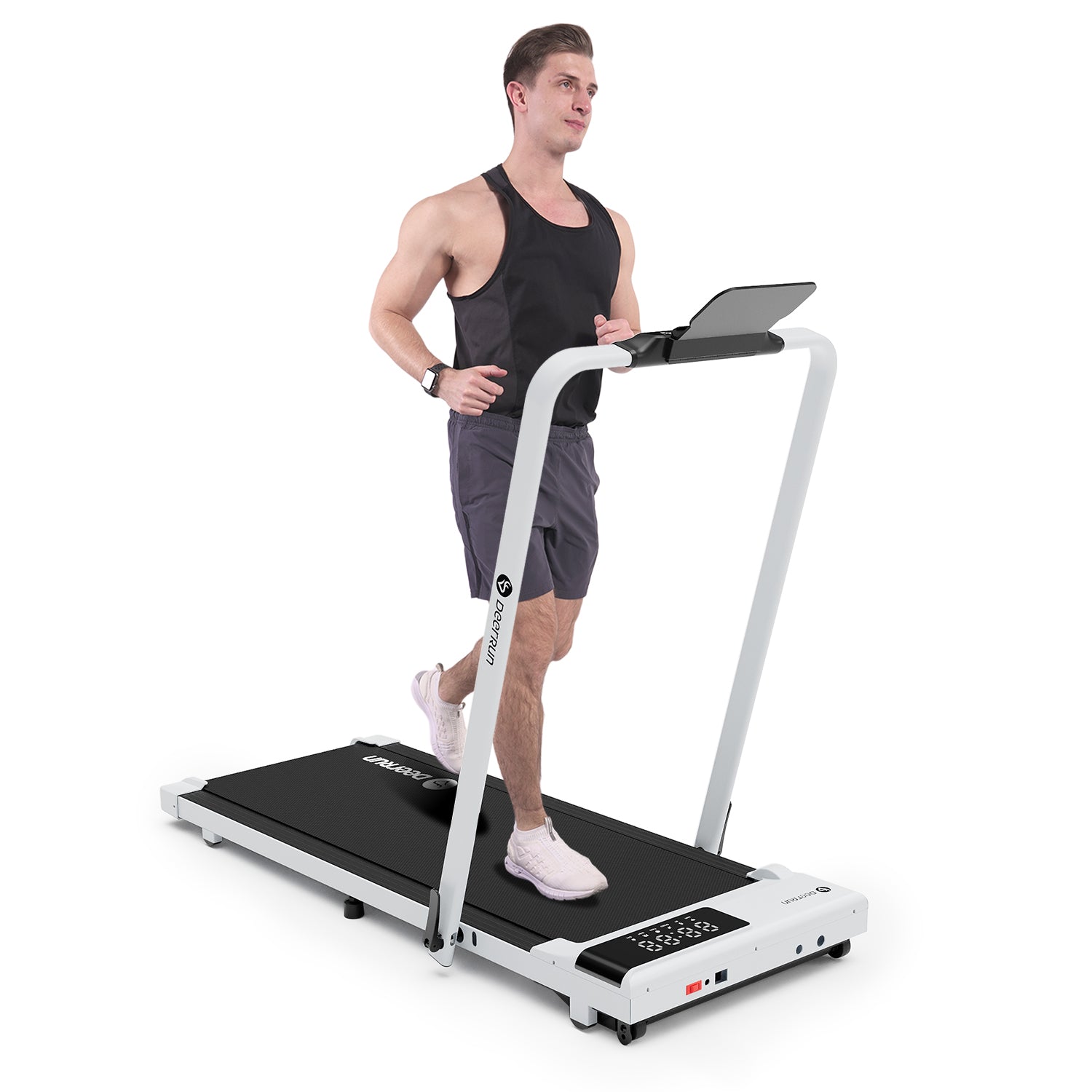DeerRun A5 Pro Tapis de course intelligent 2-en-1 Energy-2025 | Puce de mise à niveau et prise en charge NFC, capacité de charge de 145 kg et télécommande