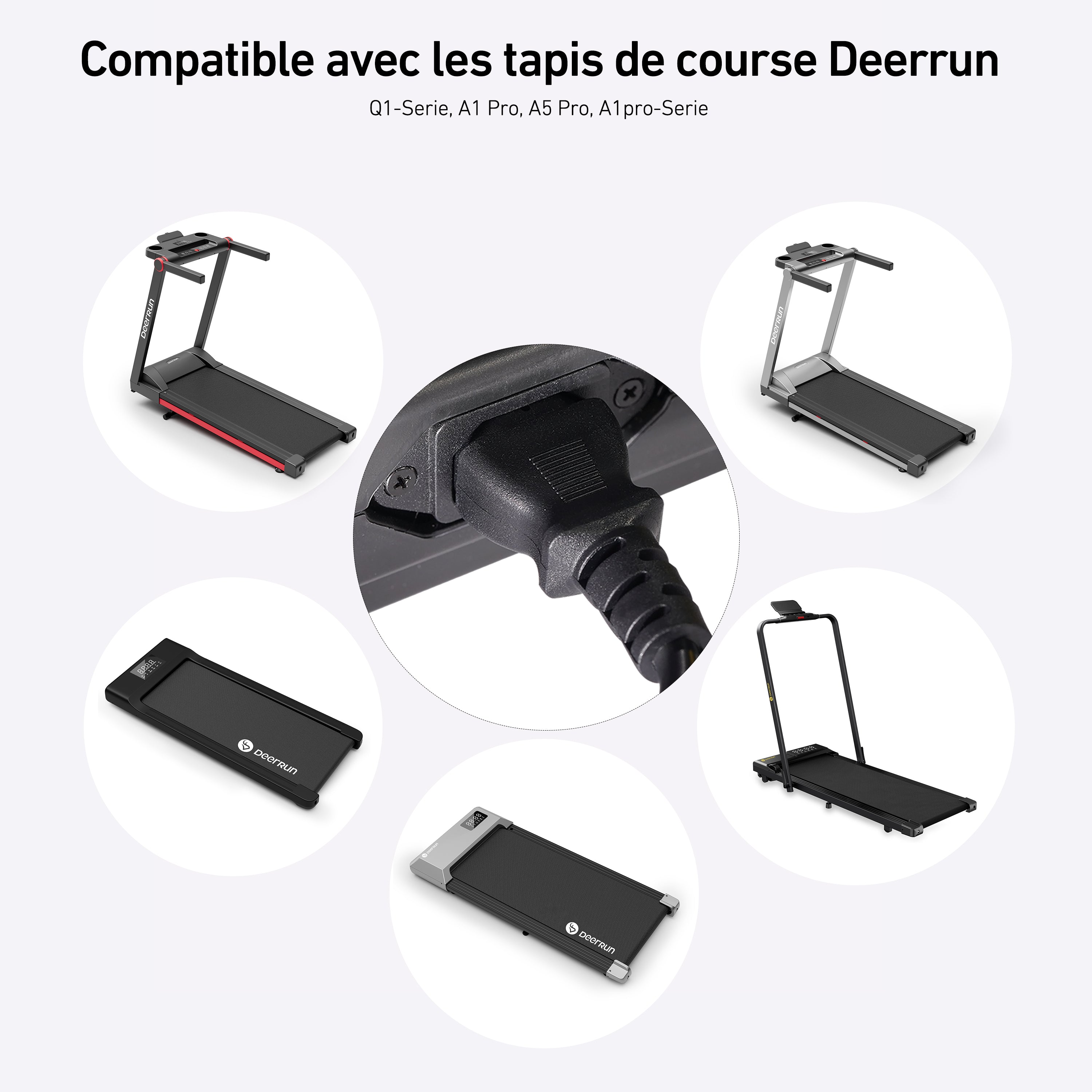 DeerRun Câbles d'extension pour tapis de course