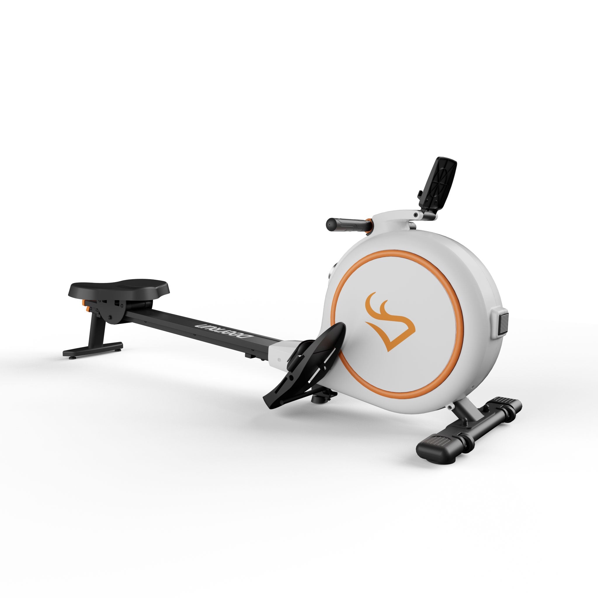 DeerRun RW600 Rameur intelligent avec résistance magnétique réglable à 32 niveaux et long rail coulissant et application PitPat