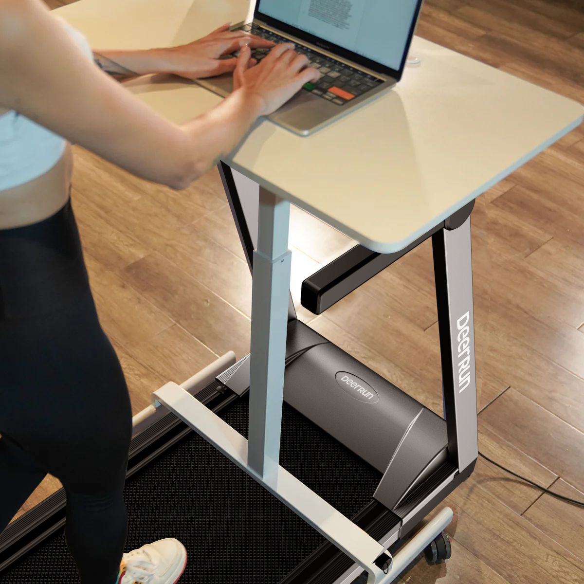 DeerRun A1 Pro Tapis de course intelligent avec combinaison de réglages pour travailler à domicile