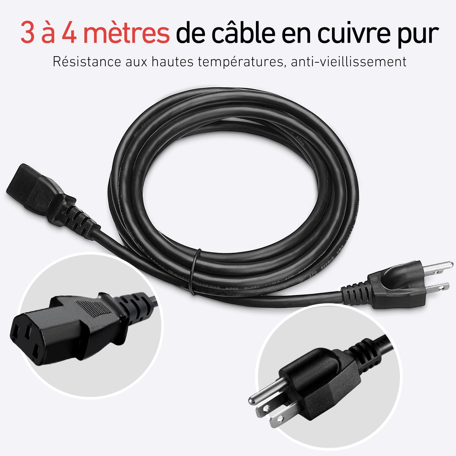 DeerRun Câbles d'extension pour tapis de course