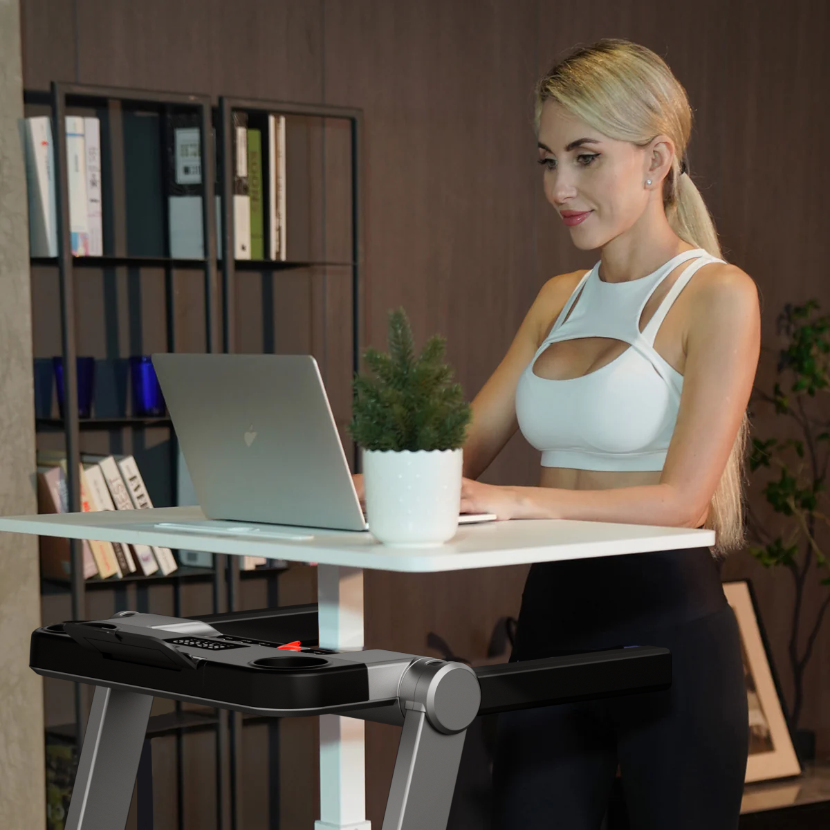 DeerRun A1 Pro Tapis de course intelligent avec combinaison de réglages pour travailler à domicile