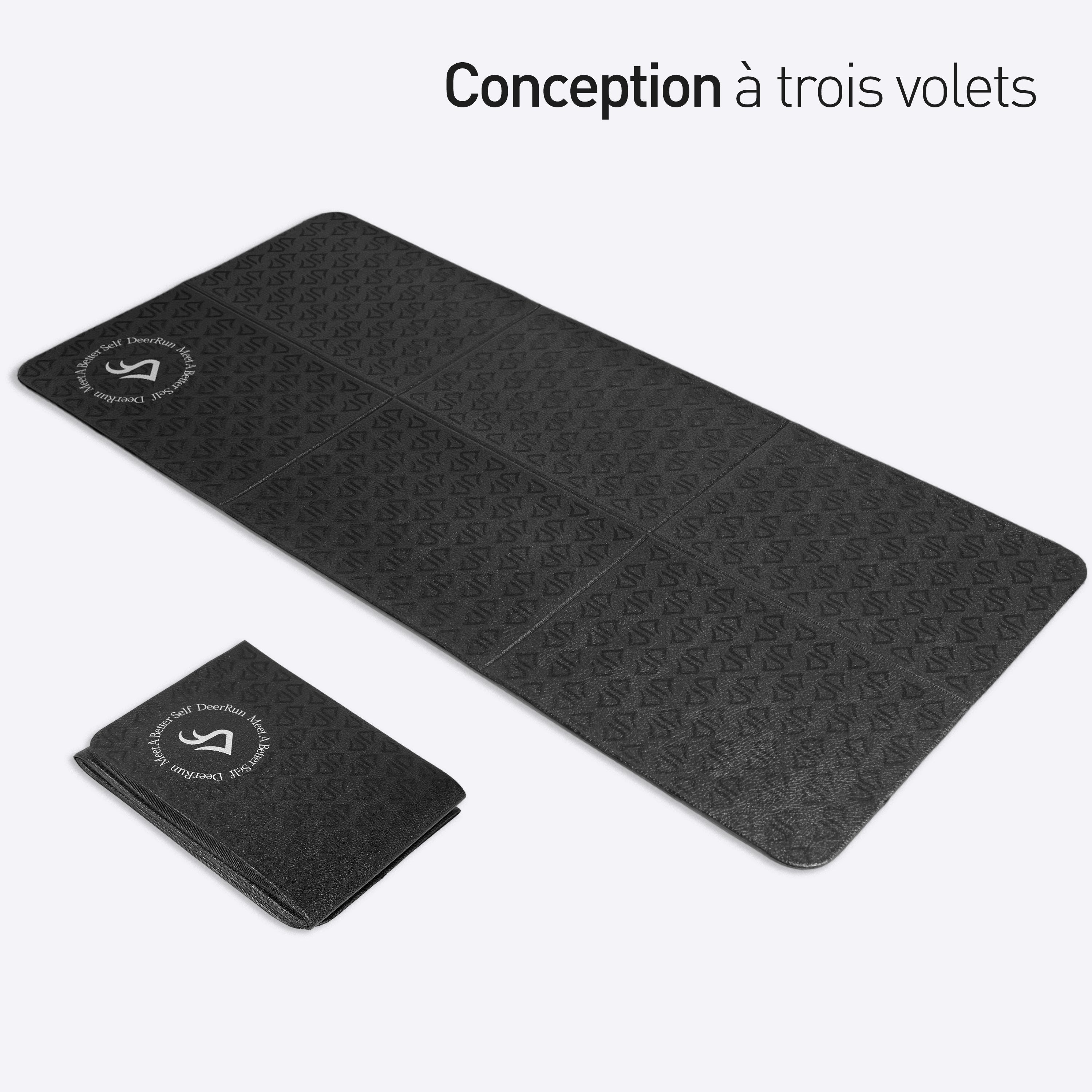 DeerRun Tapis de course pliable Glory Signature en PVC de 6 mm avec une densité plus élevée