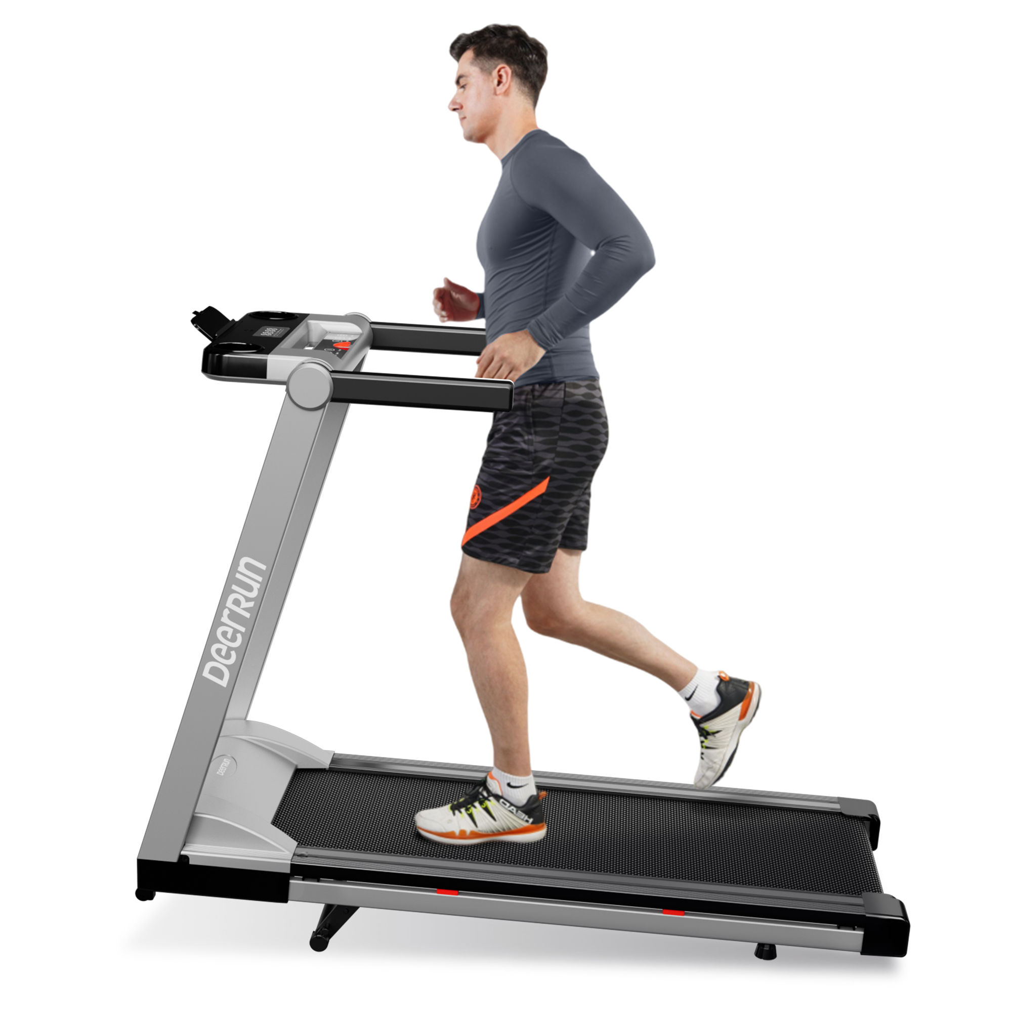 DeerRun A1 Pro Move+ – Tapis de course pliable avec inclinaison de 6 % | Puce de mise à niveau 2025 et prise en charge NFC | Capacité de charge de 158 kg, jusqu'à 16 km/h
