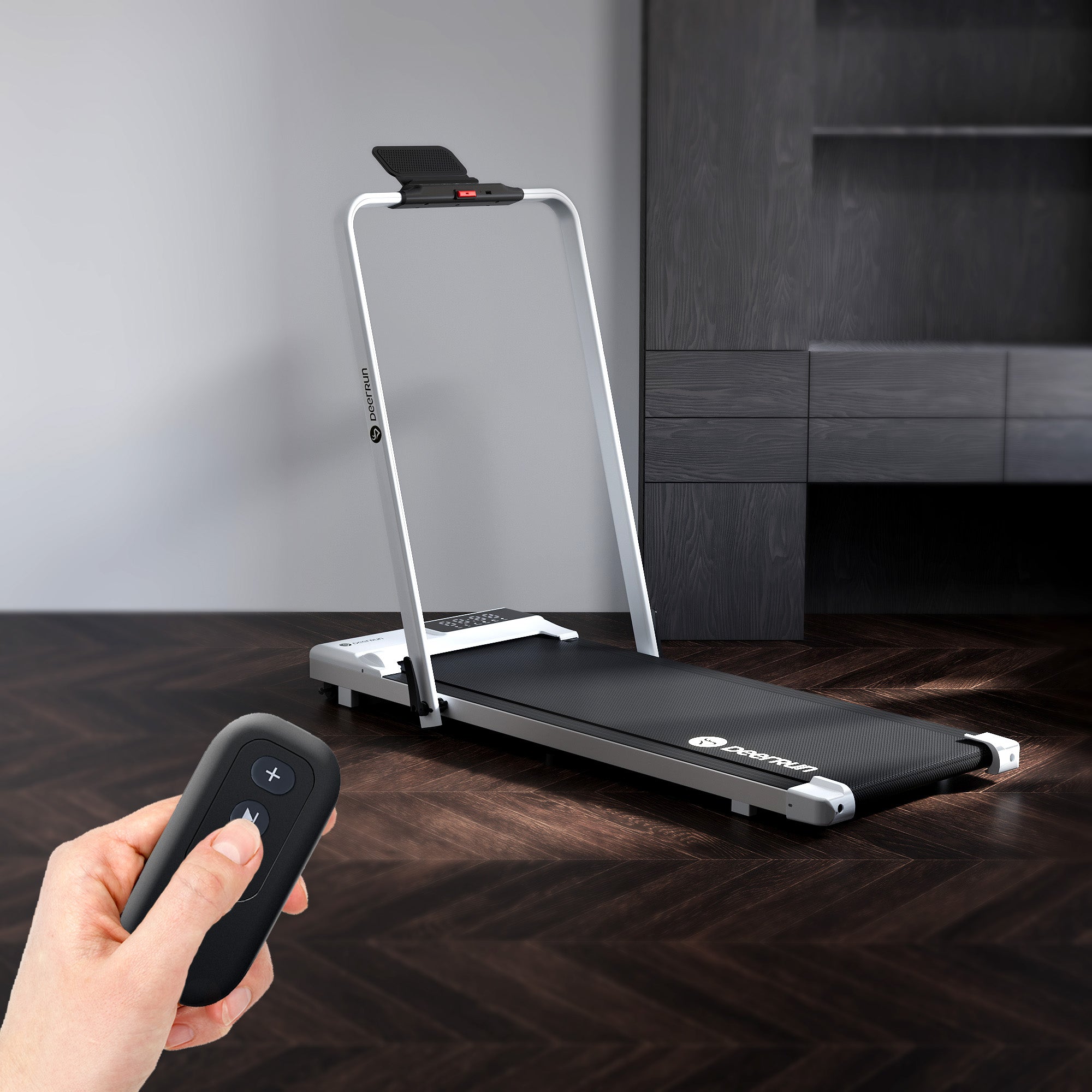 DeerRun A5 Pro Tapis de course intelligent 2-en-1 Energy-2025 | Puce de mise à niveau et prise en charge NFC, capacité de charge de 145 kg et télécommande