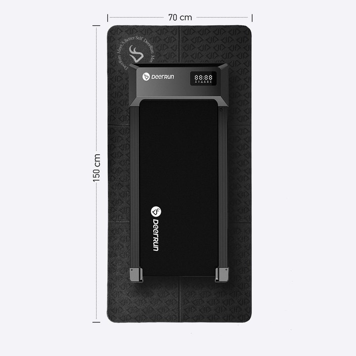 DeerRun Tapis de course pliable Glory Signature en PVC de 6 mm avec une densité plus élevée