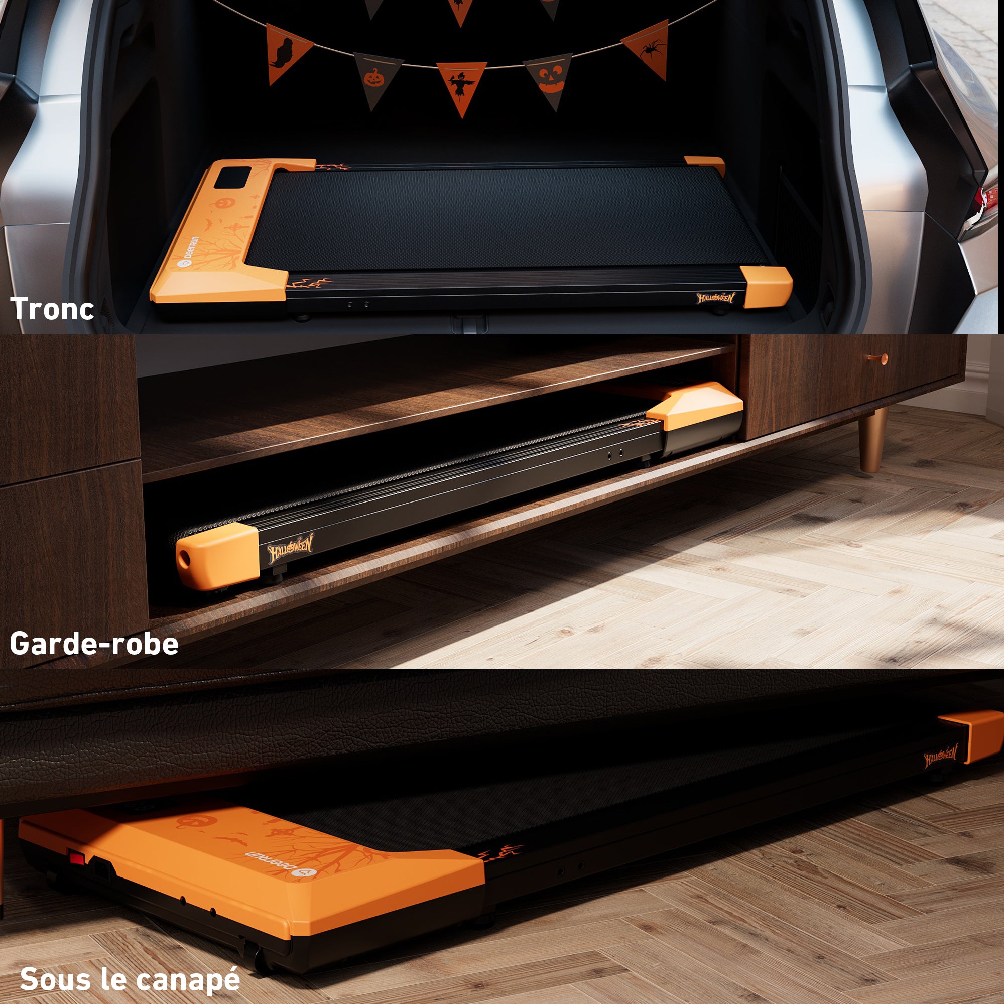DeerRun Q1 Plus Halloween Edition Tapis de course - Cadeau de remise en forme et amélioration du style de vie