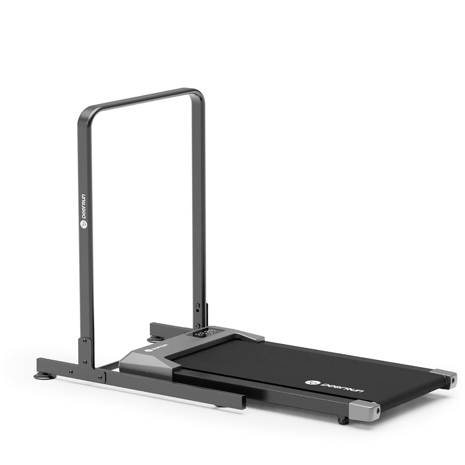 DeerRun Q1 Mini Tapis de course-Compact et sûr, approuvé pour les adolescents 74 kg, 4 km/h