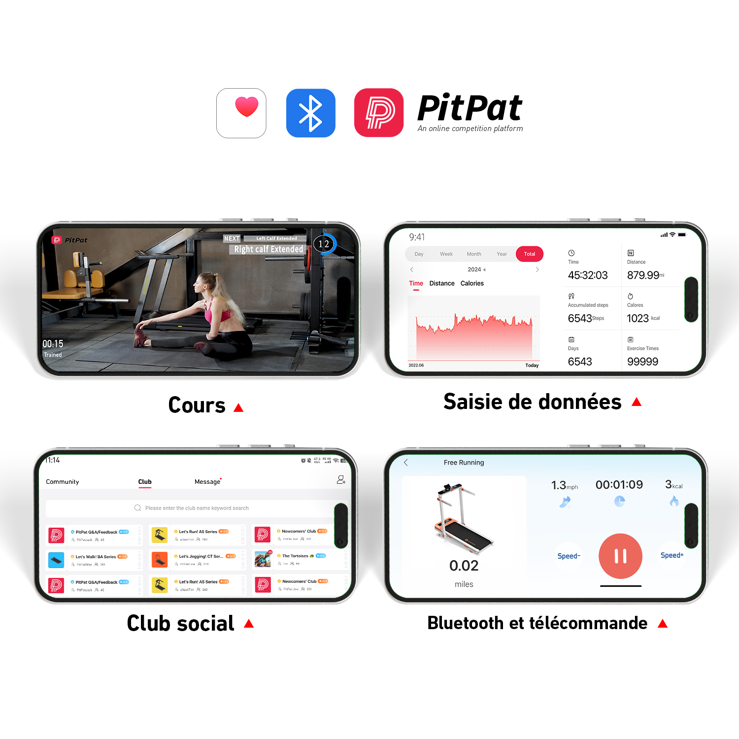 DeerRun Q1 Urban Smart Walk Tapis de course  – capacité de charge de 136 kg