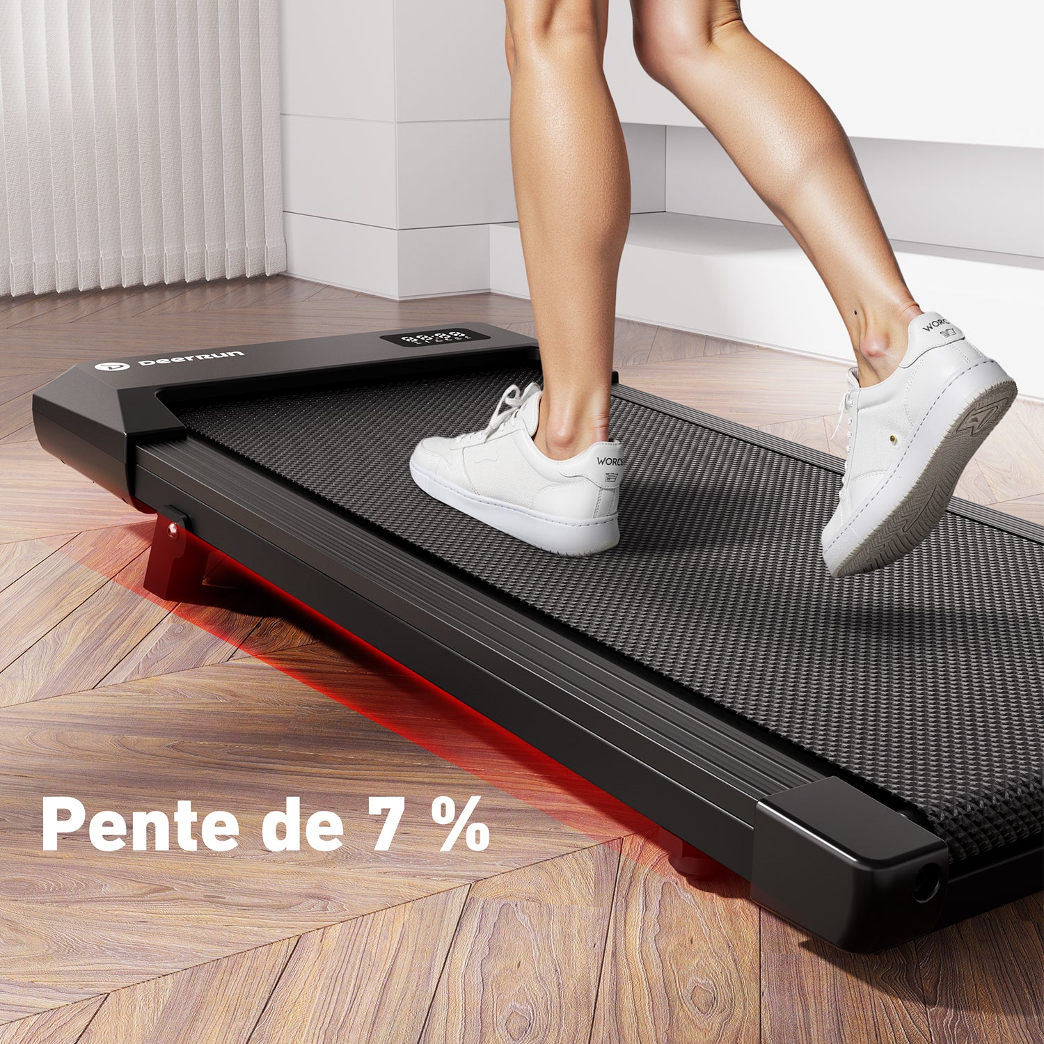 DeerRun Q2 Urban Tapis de marche avec inclinaison Télécommande pour tapis de course