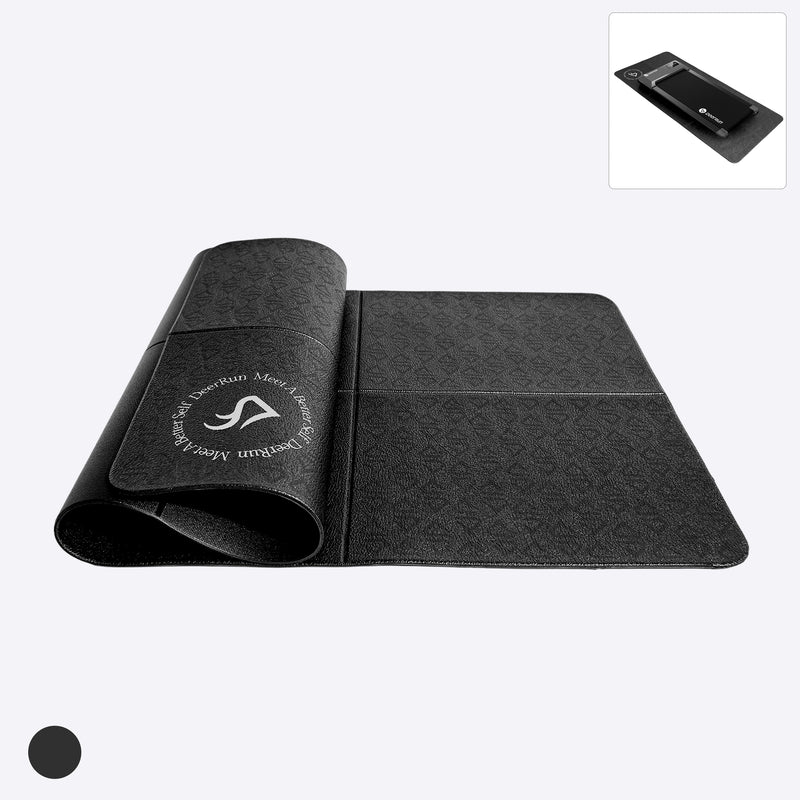 DeerRun Tapis de course pliable Glory Signature en PVC de 6 mm avec une densité plus élevée