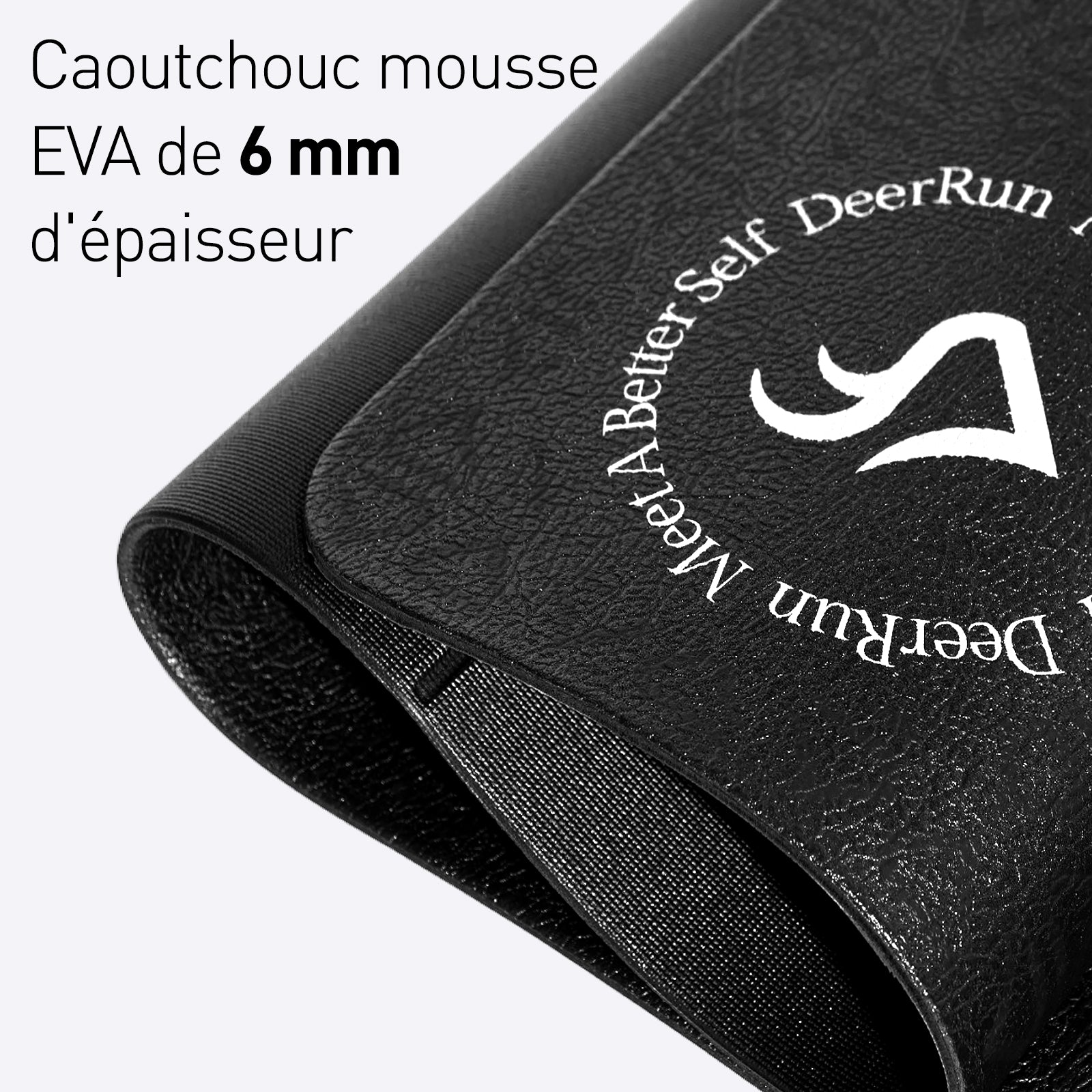 DeerRun Tapis de course pliable Glory Signature en PVC de 6 mm avec une densité plus élevée