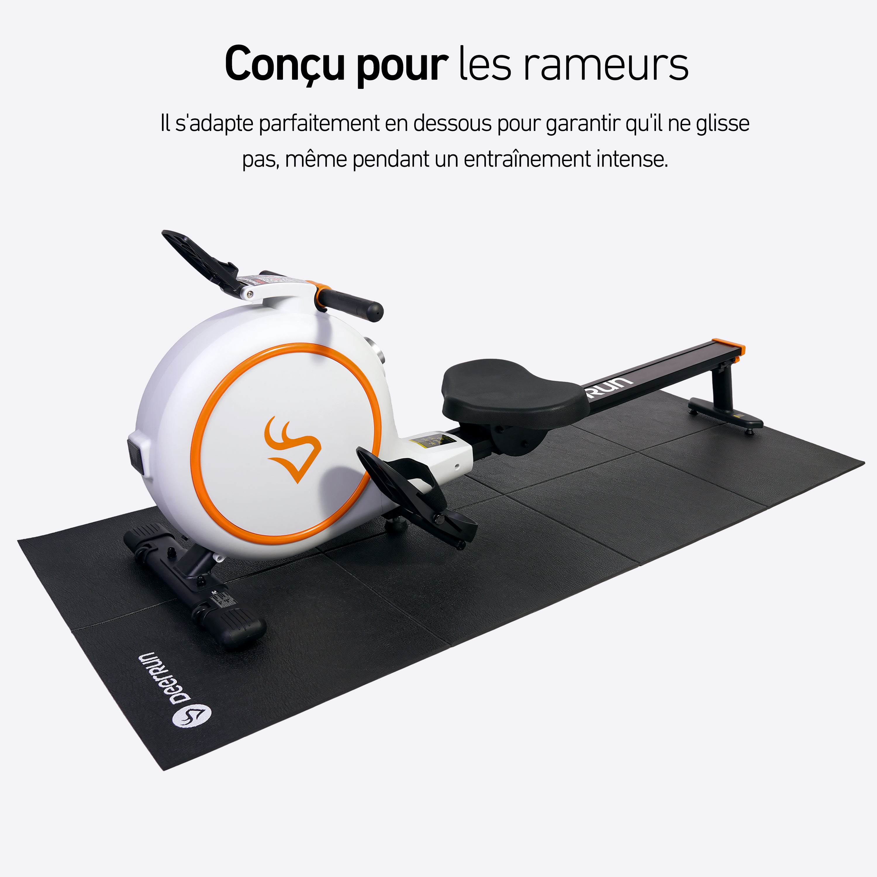 DeerRun RW600 Tapis de rameur, compatible avec le rameur intelligent