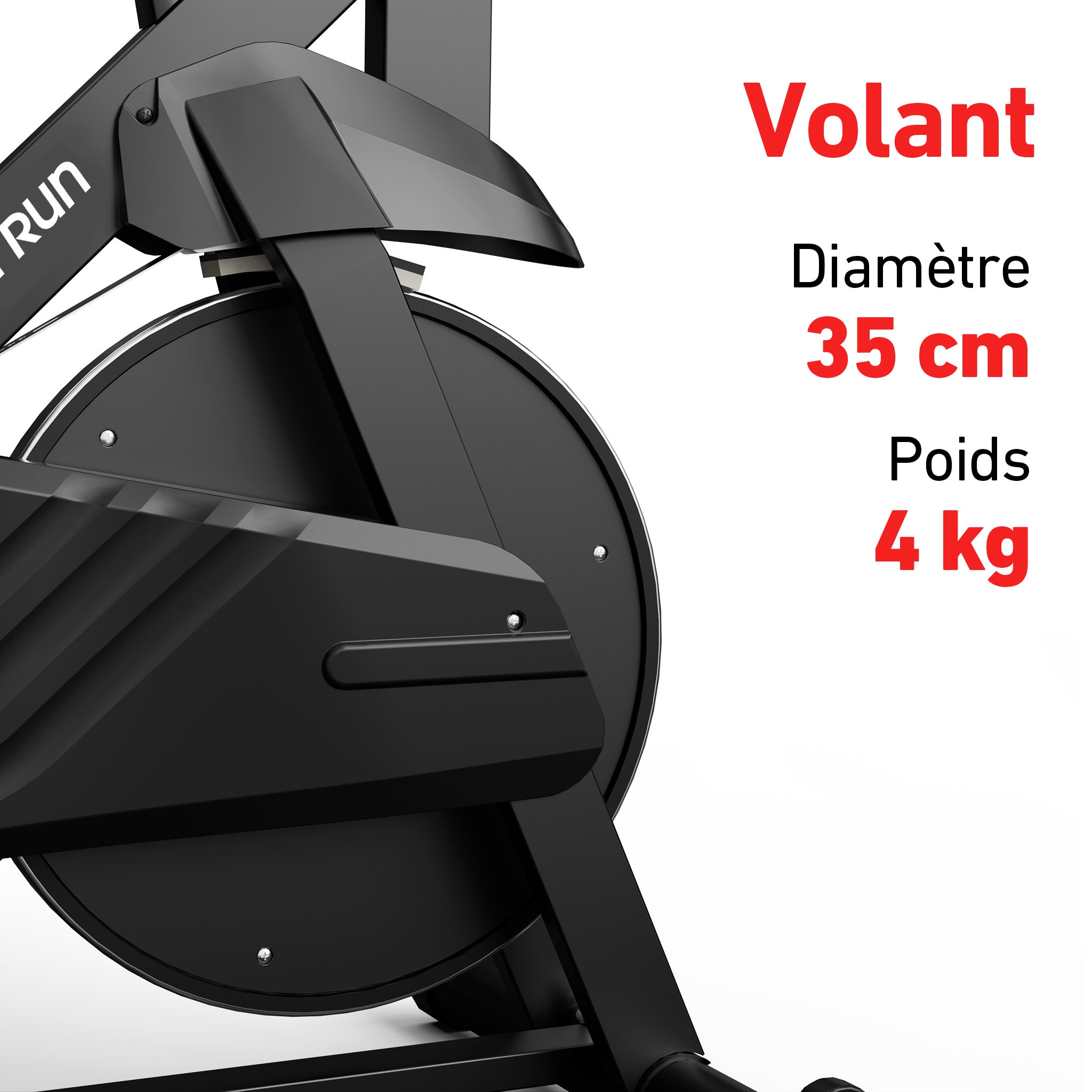DeerRun S500 Vélo d'intérieur intelligent noir avec résistance magnétique réglable et ceinture silencieuse et application PitPat