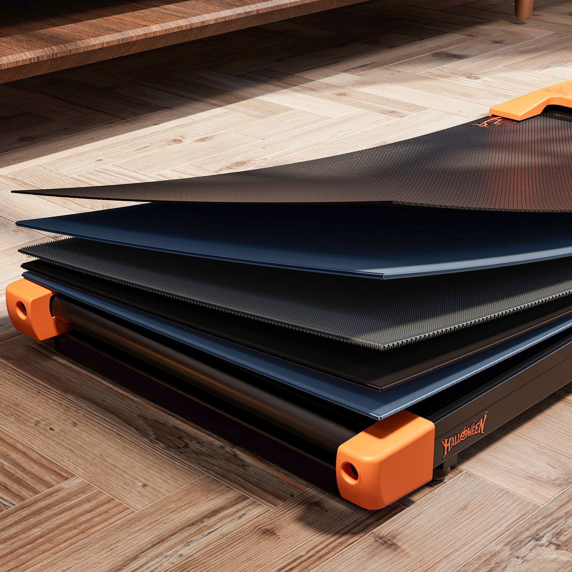 DeerRun Q1 Urban Plus Tapis de marche de grande taille – Capacité 159 kg avec télécommande