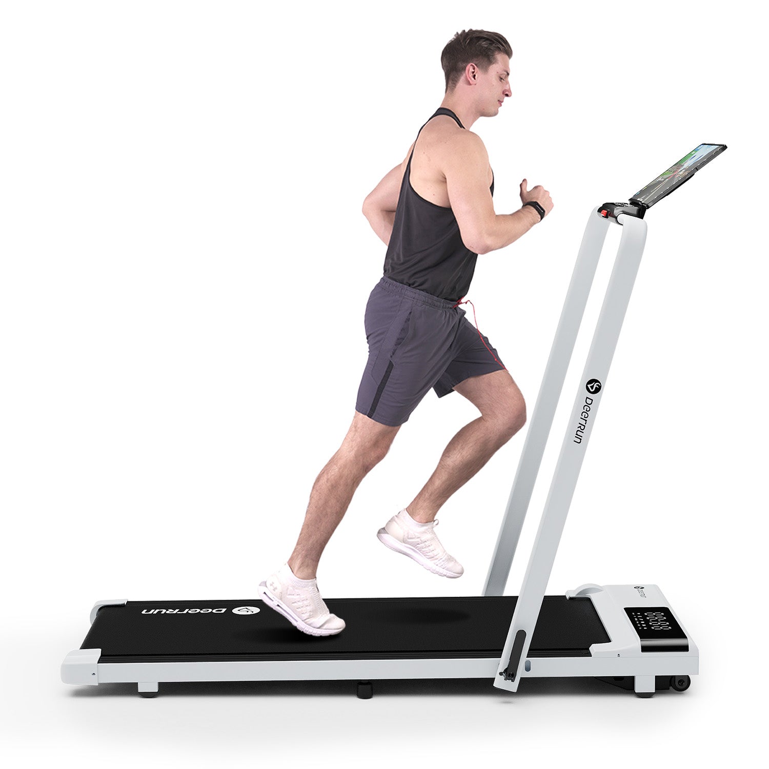 DeerRun A5 Pro Tapis de course intelligent 2-en-1 Energy-2025 | Puce de mise à niveau et prise en charge NFC, capacité de charge de 145 kg et télécommande