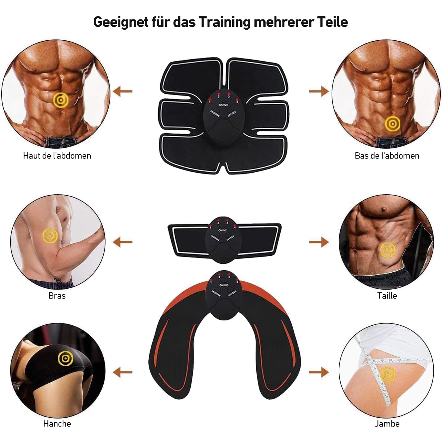 Appareil de musculation abdominale portable - Appareil d'entraînement pour les muscles abdominaux, à domicile ou au bureau