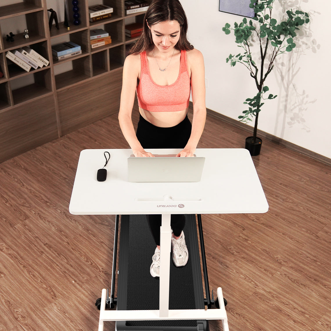 DeerRun A5 Pro Tapis de course intelligent 2 en 1 Energy-2025 Noir | Capacité de charge améliorée de 145 kg Offre Flash – Pour une durée limitée seulement