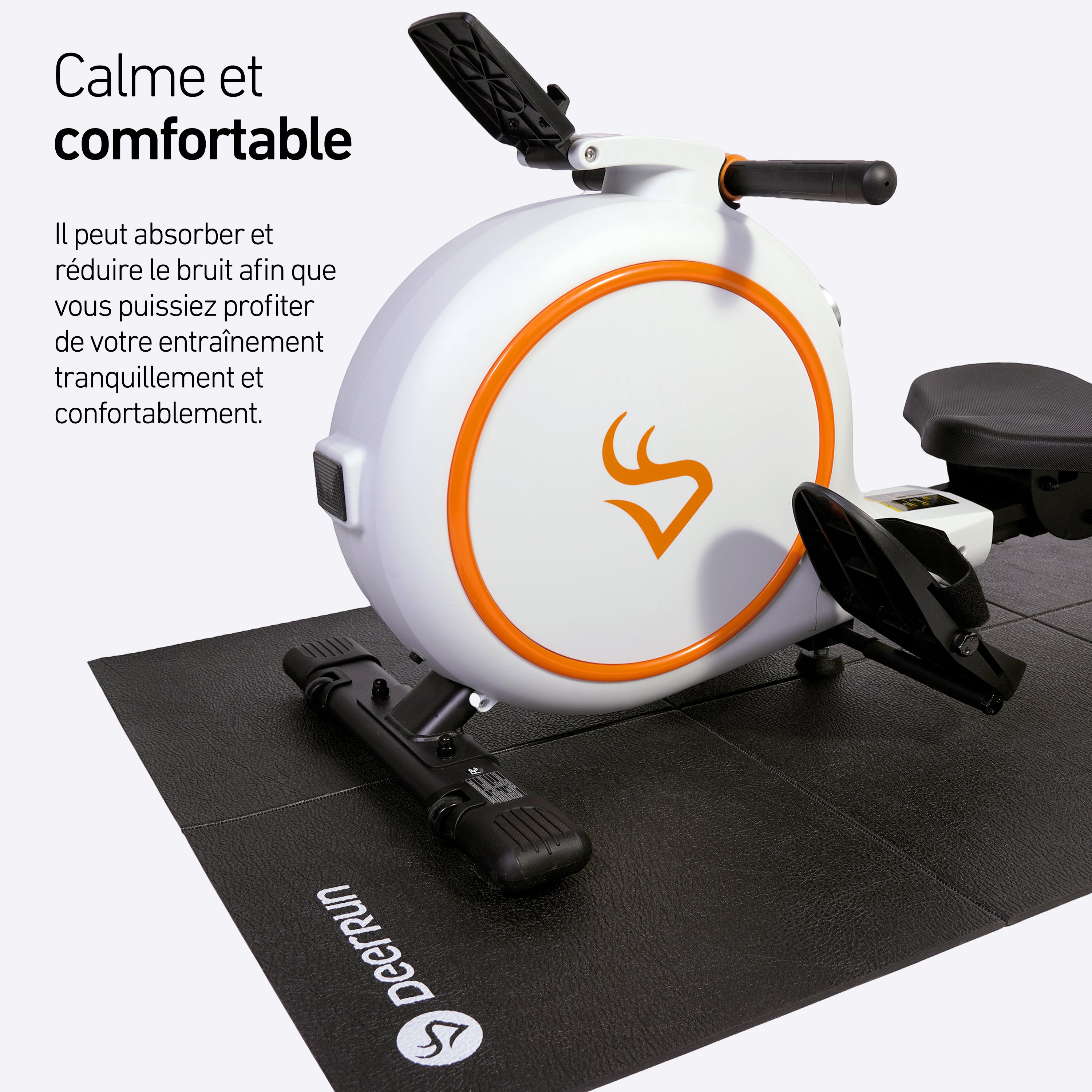 DeerRun RW600 Tapis de rameur, compatible avec le rameur intelligent