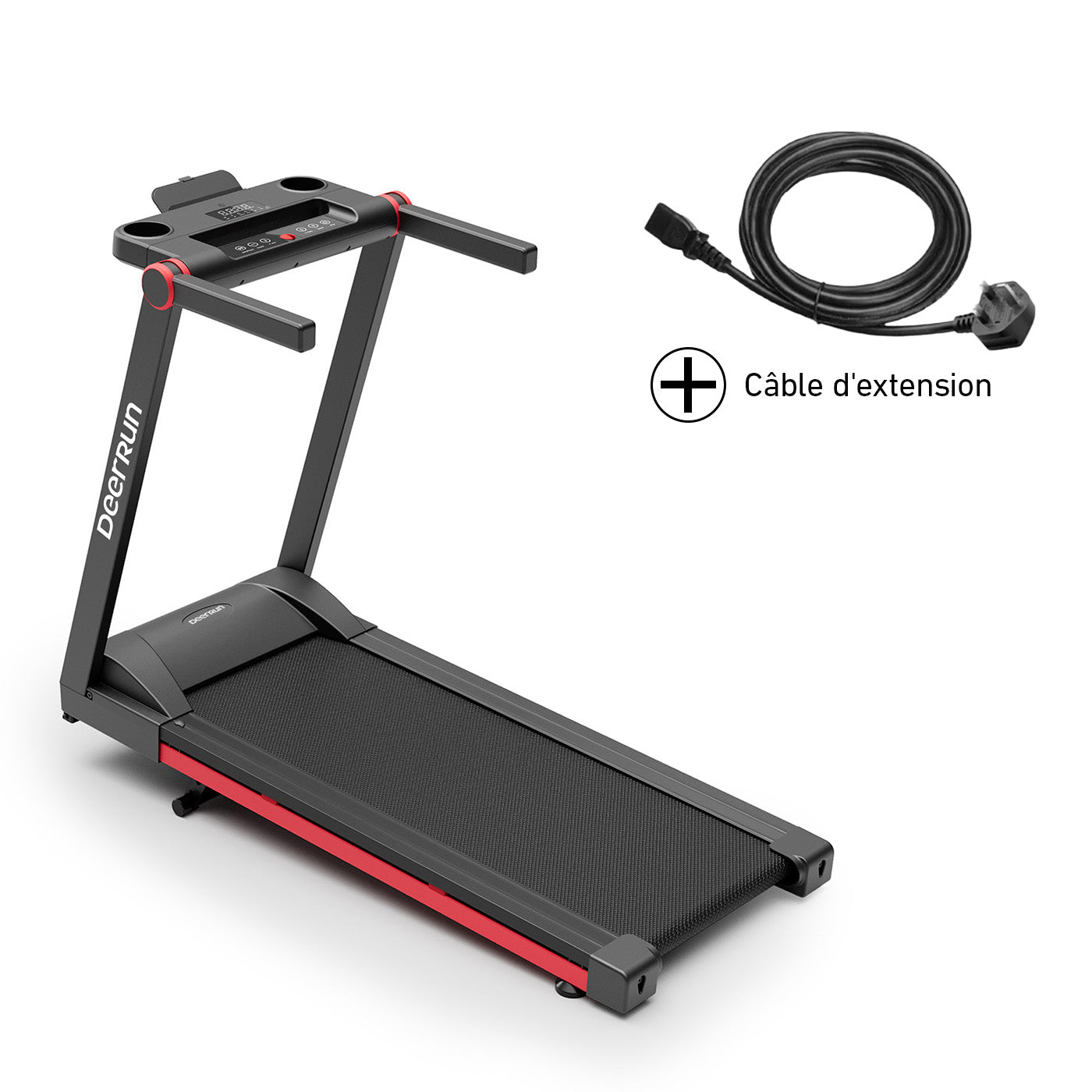 DeerRun A1 Pro Move+ – Tapis de course pliable avec inclinaison de 6 % | Puce de mise à niveau 2025 et prise en charge NFC | Capacité de charge de 158 kg, jusqu'à 16 km/h