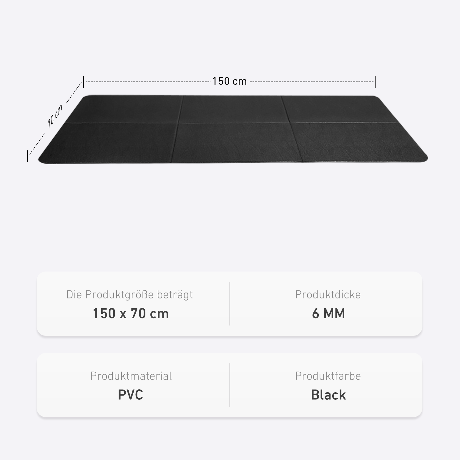 DeerRun Tapis de course pliable en PVC
