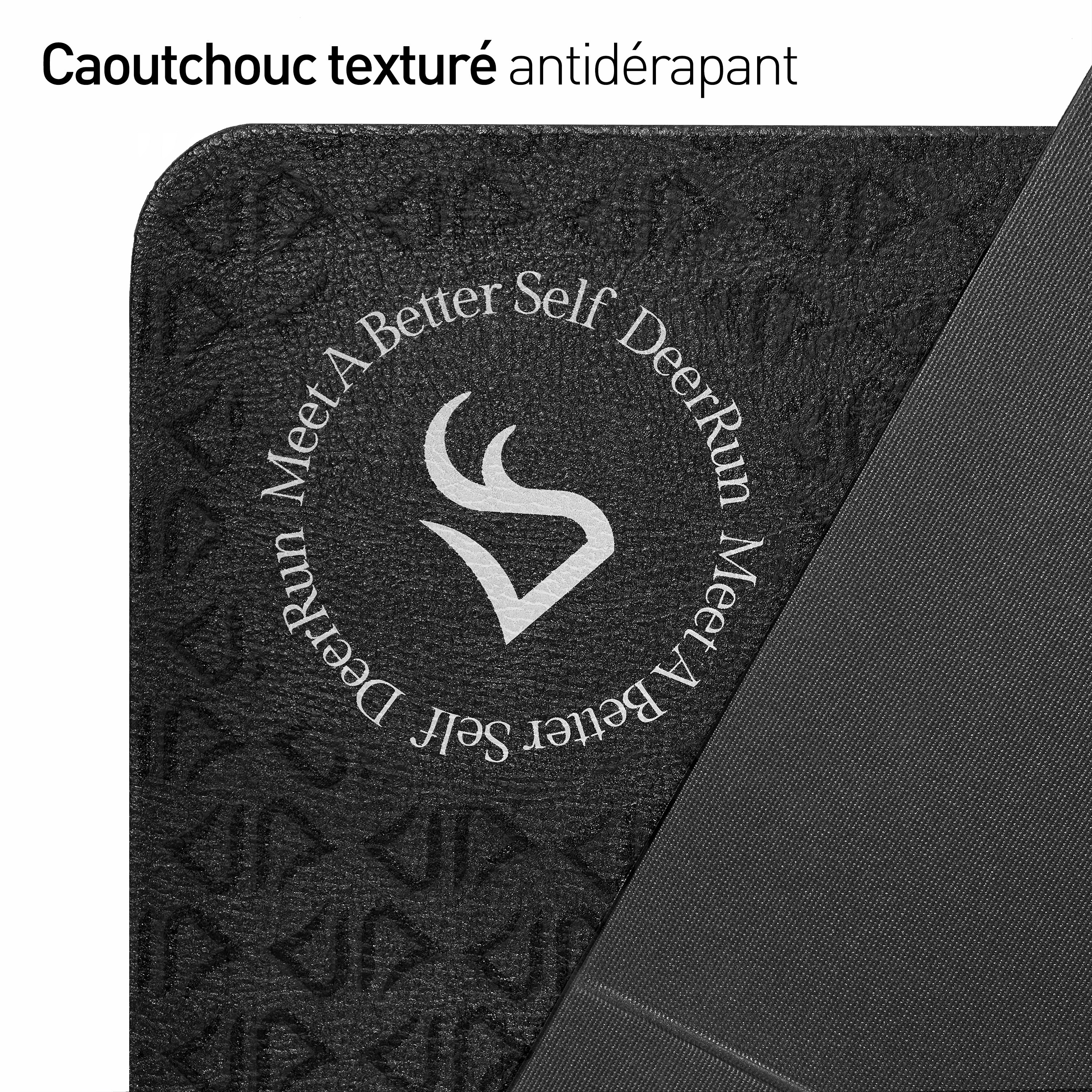 DeerRun Tapis de course pliable Glory Signature en PVC de 6 mm avec une densité plus élevée