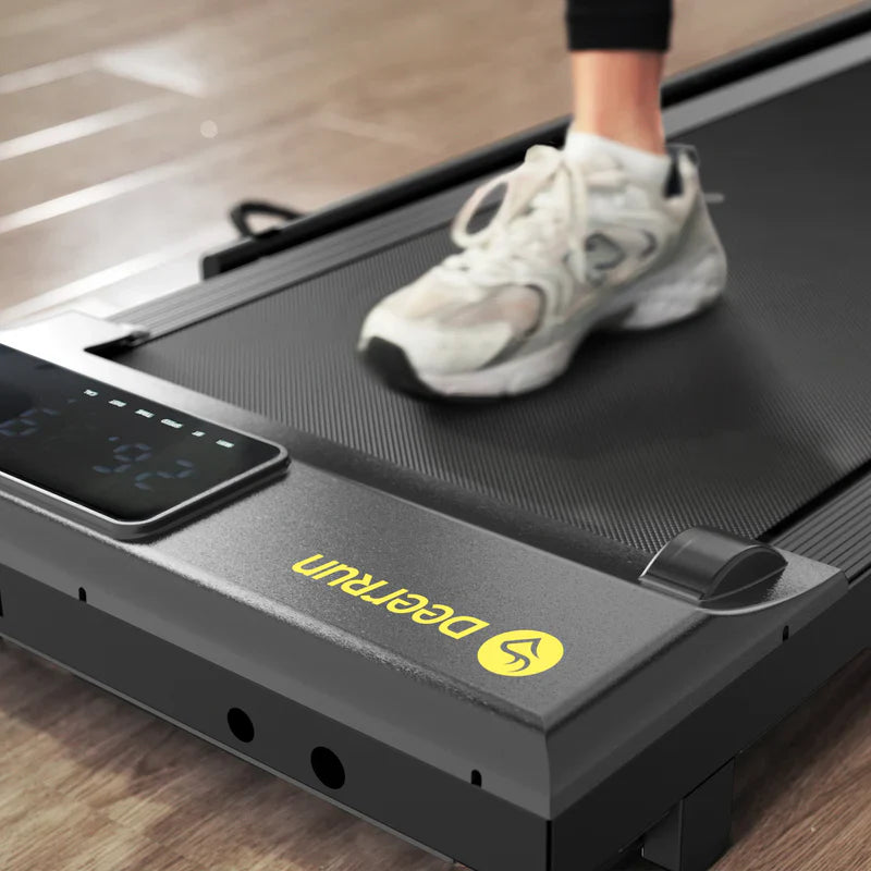 DeerRun A5 Pro Tapis de course intelligent 2 en 1 Energy-2025 Noir | Capacité de charge améliorée de 145 kg Offre Flash – Pour une durée limitée seulement