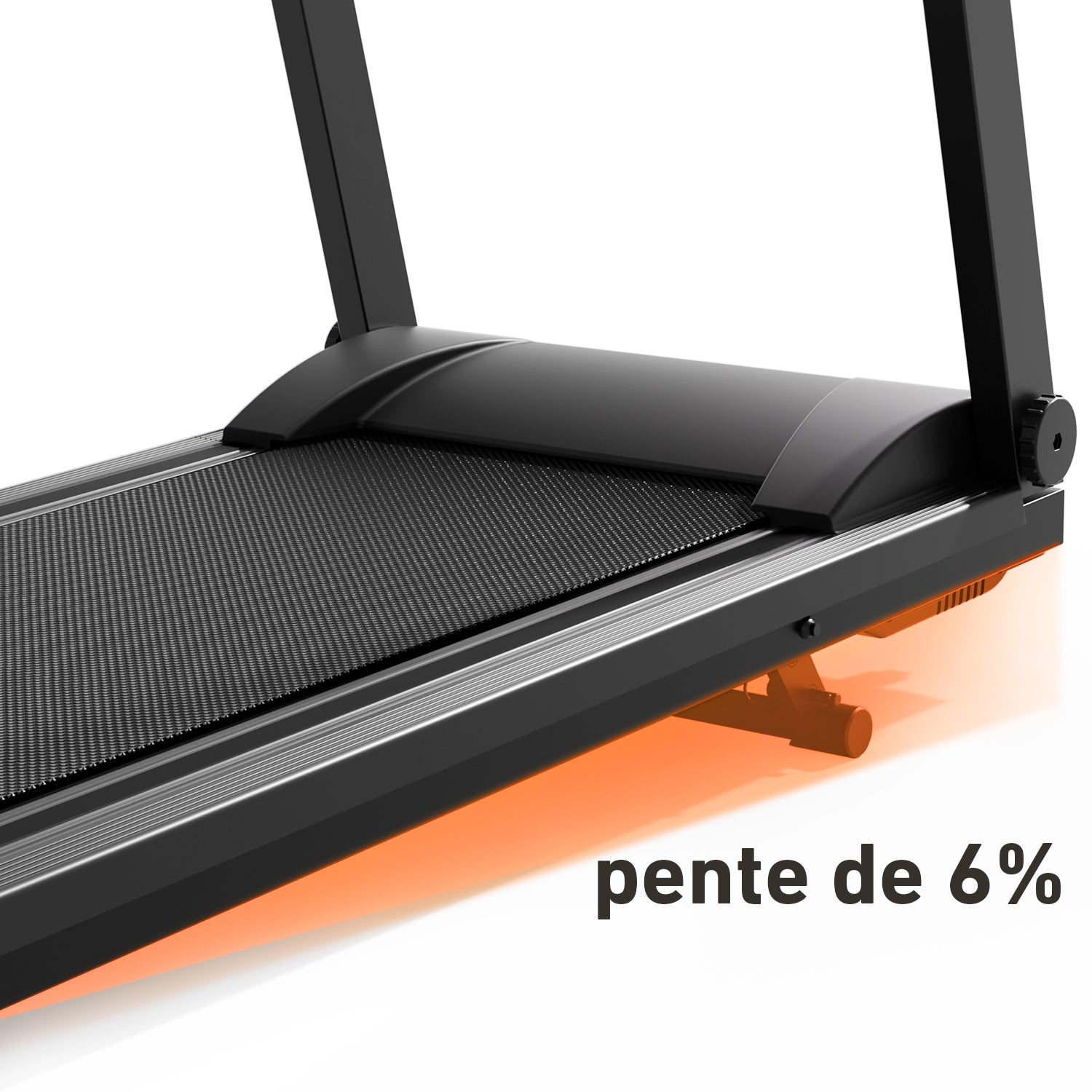 DeerRun A1 Urban-Tapis de course pliable intelligent avec inclinaison de 6 % et NFC | 158 kg, 16 km/h,Noir