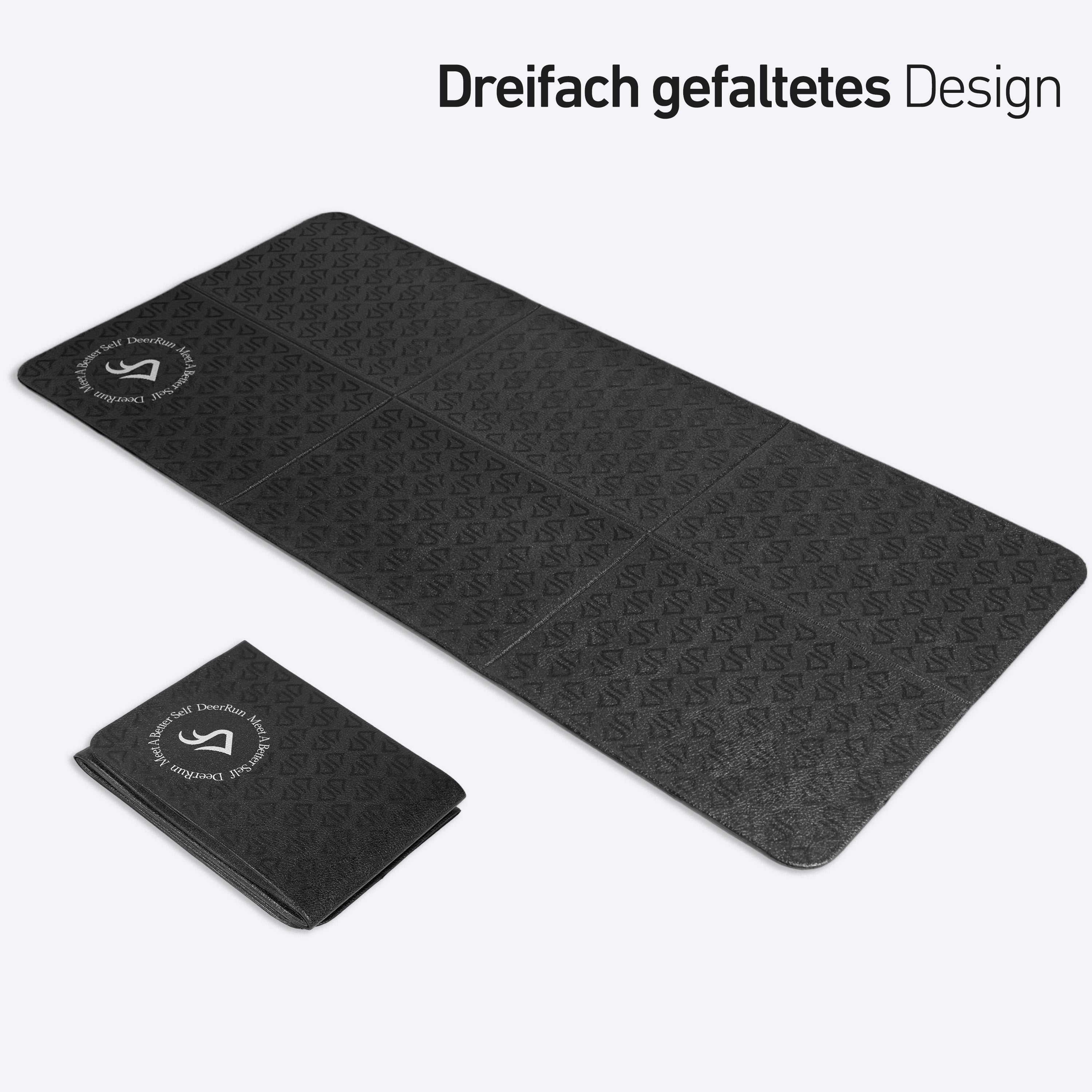 DeerRun Tapis de course pliable Glory Signature en PVC de 6 mm avec une densité plus élevée