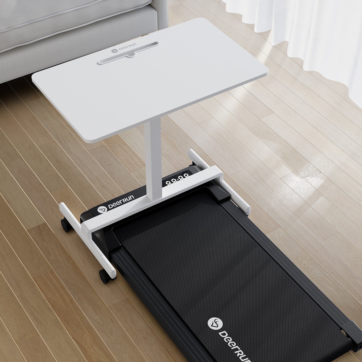 DeerRun Q1 Urban Mini Tapis de marche+Bureau debout réglable