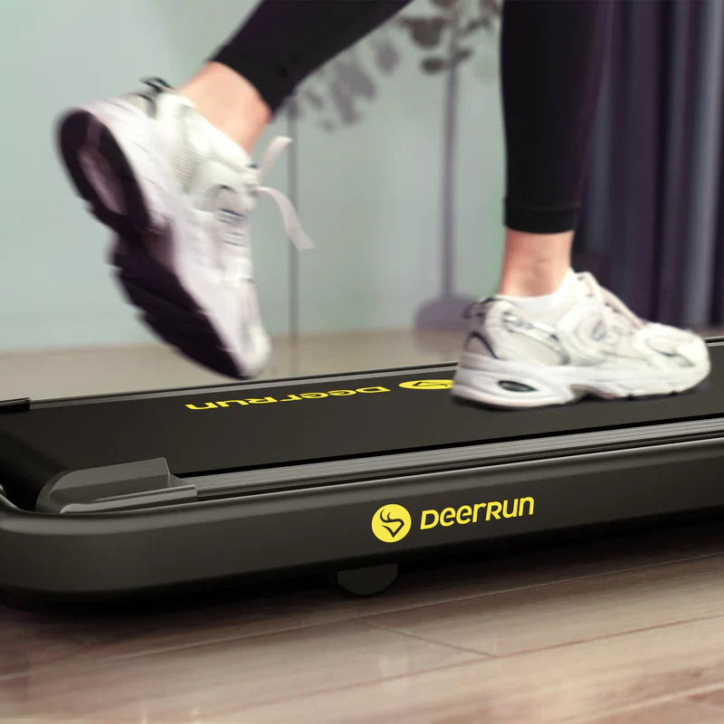 DeerRun A5 Pro Tapis de course intelligent 2 en 1 Energy-2025 Noir | Capacité de charge améliorée de 145 kg Offre Flash – Pour une durée limitée seulement