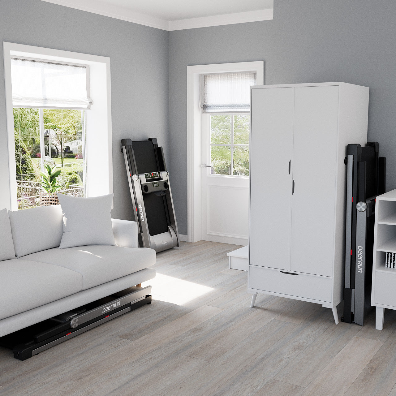 DeerRun A1 Pro Tapis de course intelligent avec inclinaison de 6 % et tapis de course