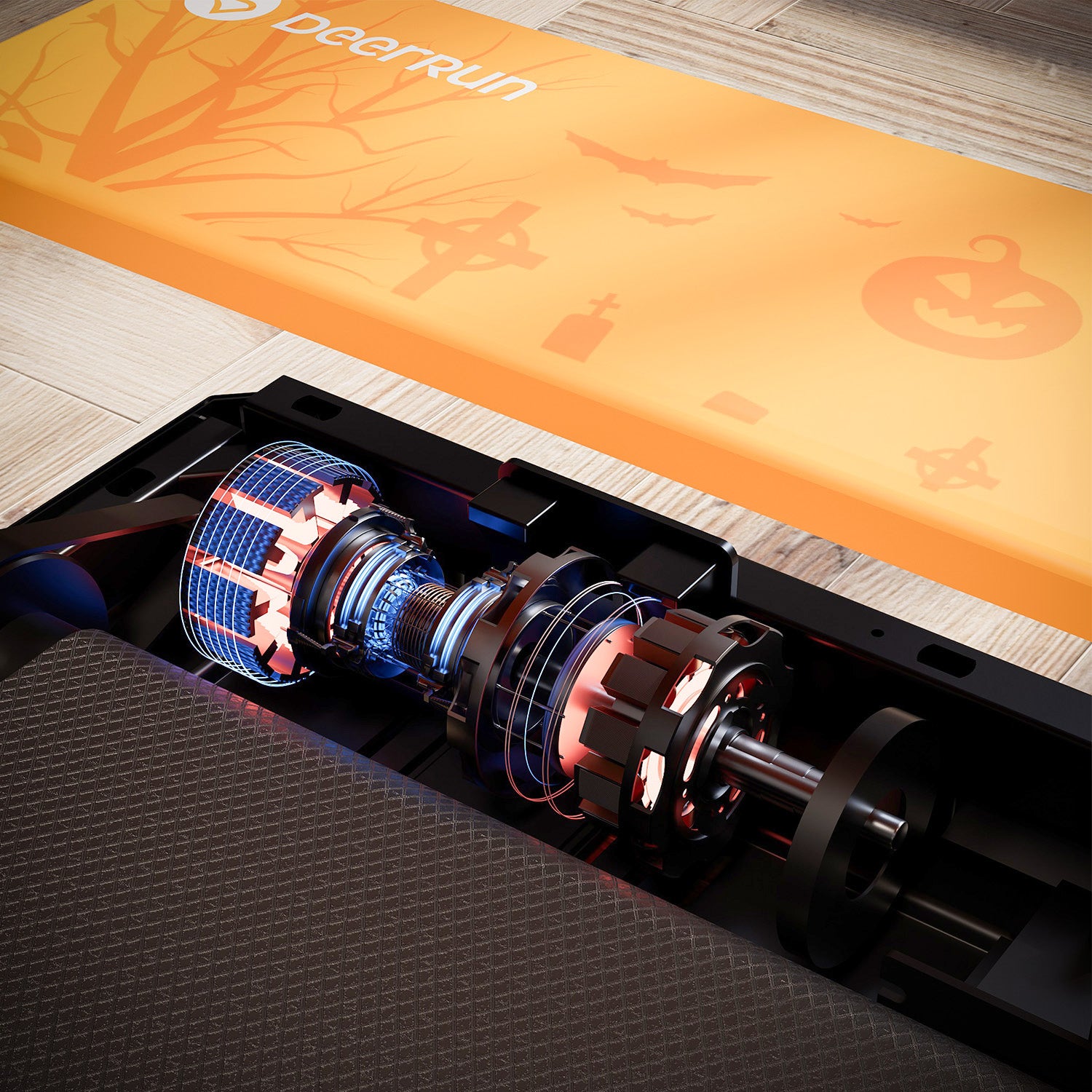 DeerRun Q1 Urban Plus Tapis de marche de grande taille – Capacité 159 kg avec télécommande