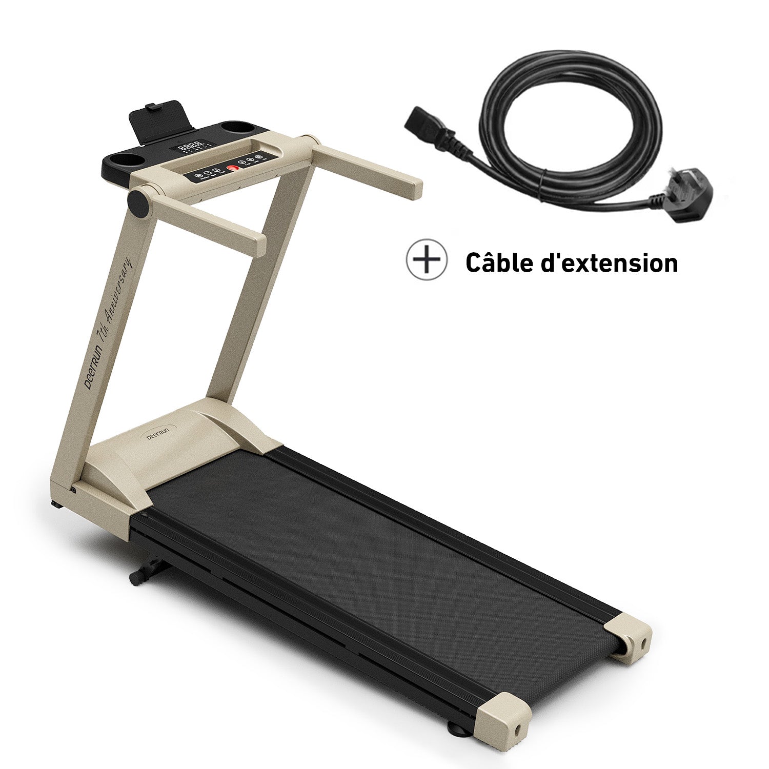 DeerRun A1 Pro Starlight-Tapis de course pliable Edition avec inclinaison de 6 %, Bluetooth et télécommande sans fil