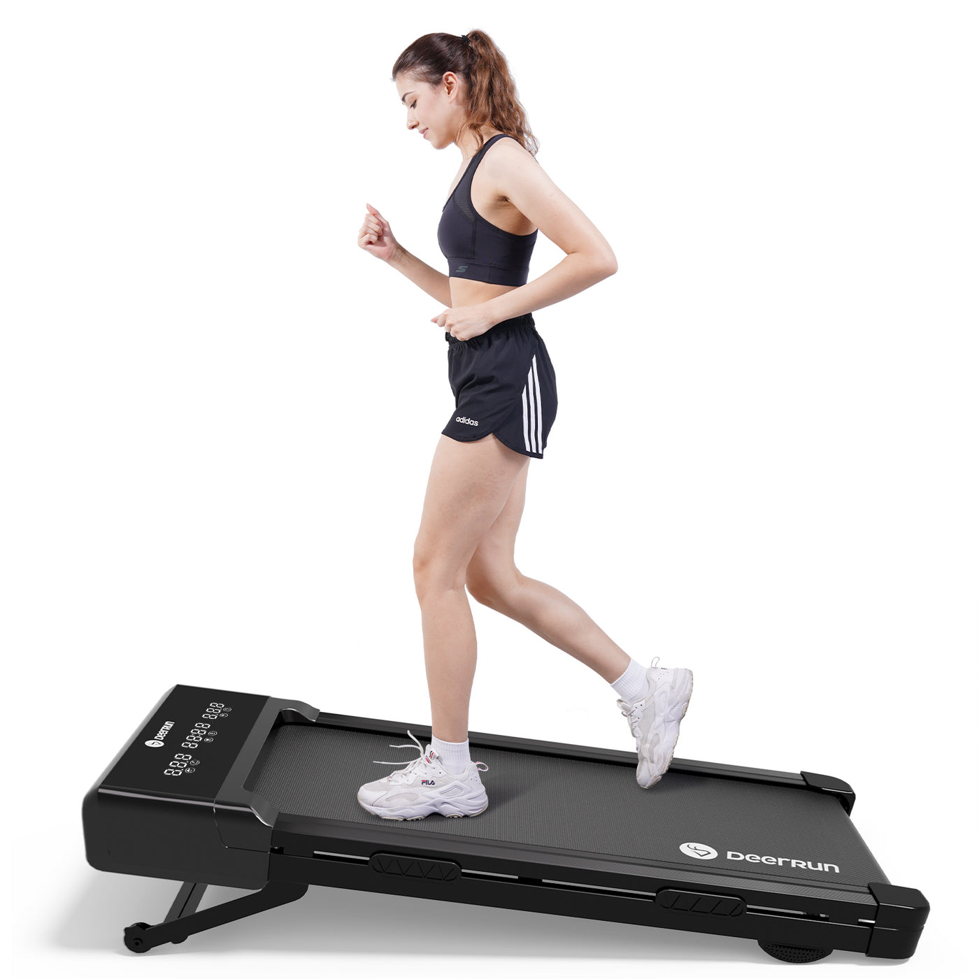 DeerRun Z10 Tapis de marche avec inclinaison automatique de 12 % et télécommande,Vitesse 6km/h