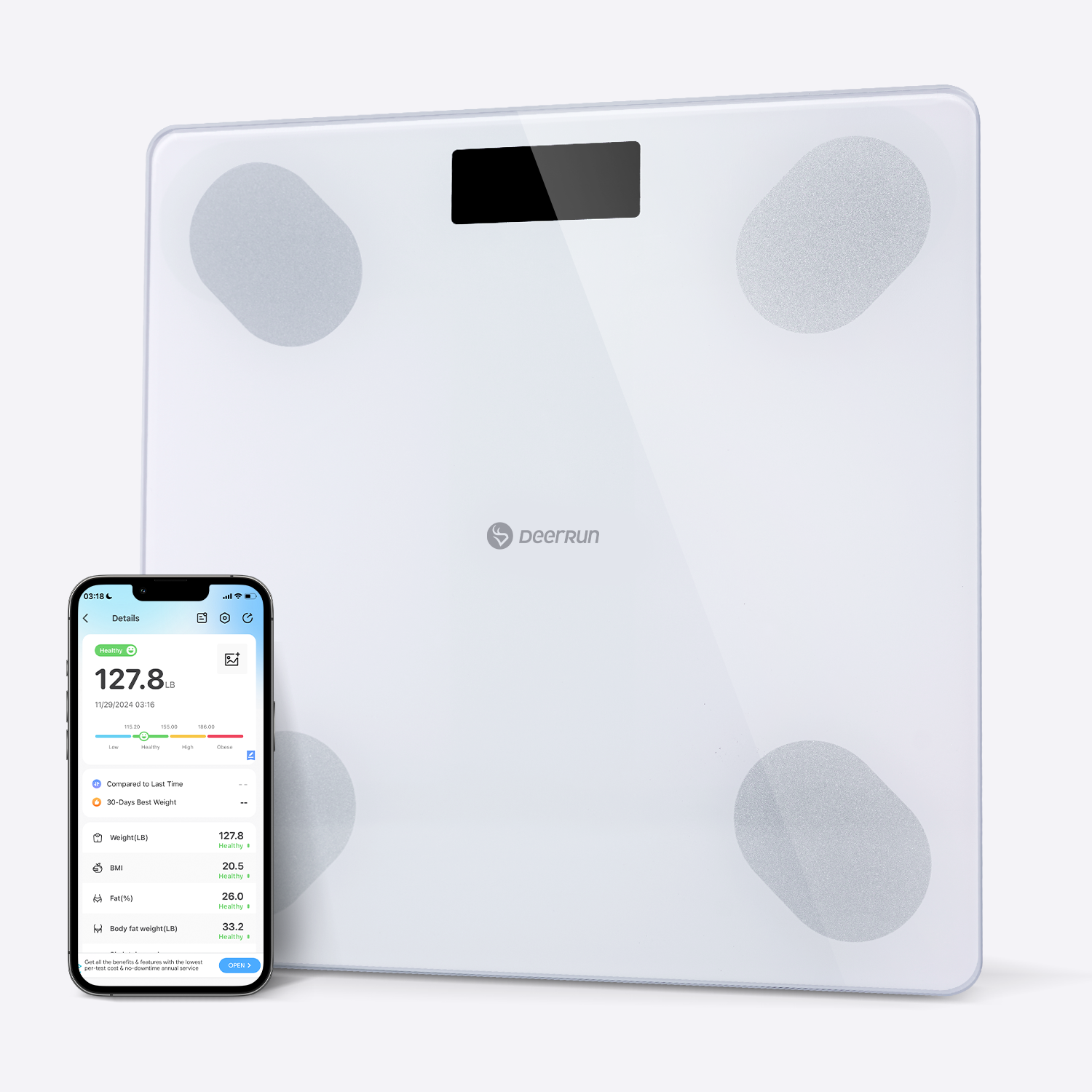 DeerRun Balance intelligente pour le poids corporel