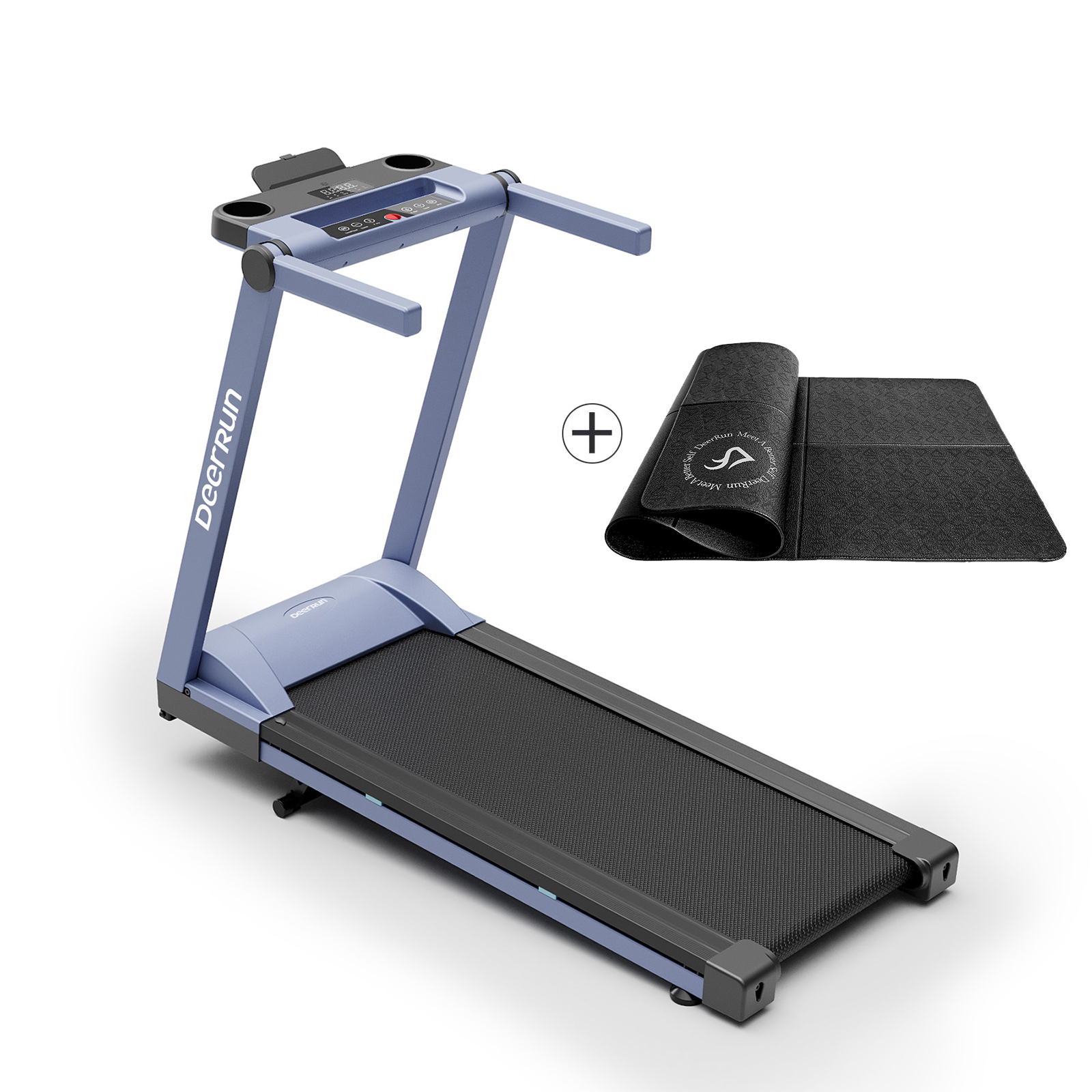 DeerRun A1 Pro Move+ – Tapis de course pliable avec inclinaison de 6 % | Puce de mise à niveau 2025 et prise en charge NFC | Capacité de charge de 158 kg, jusqu'à 16 km/h