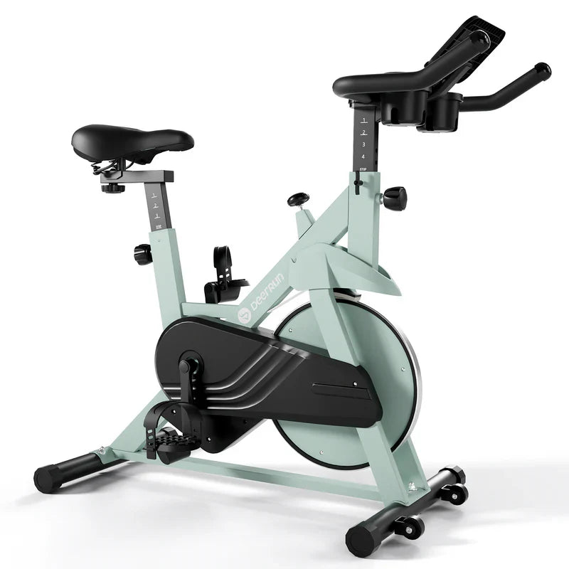 DeerRun S500 Vélo d'intérieur intelligent avec résistance magnétique réglable et ceinture silencieuse et application PitPat
